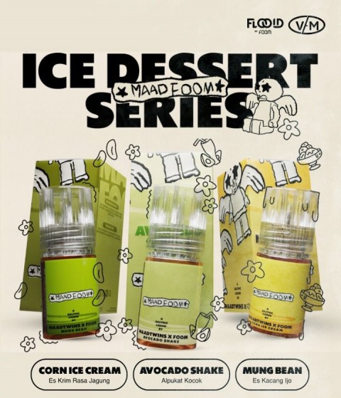 Gebyar123 Store Liquid Maadfoom Ice Dessert Series – Corn Ice Cream 